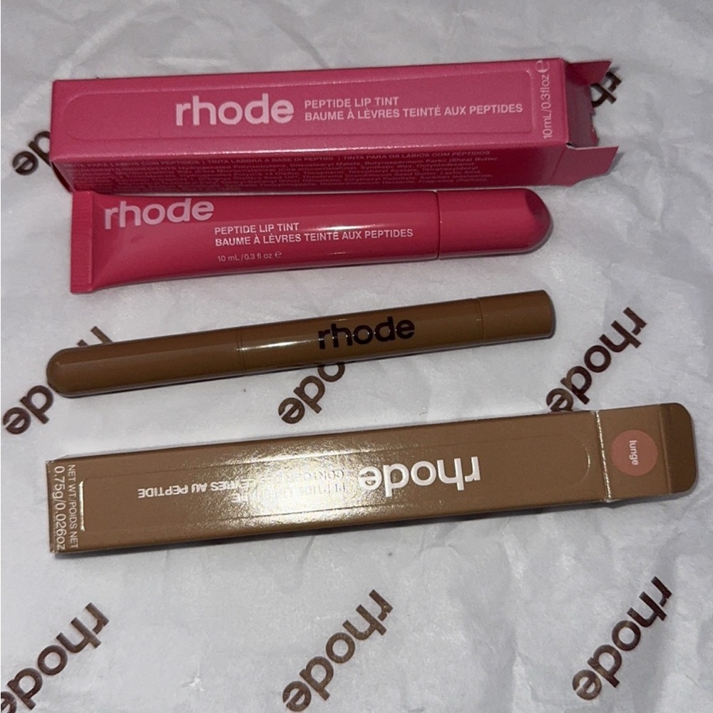 Rhode Peptide Lip Tint Set - Pink and Brown